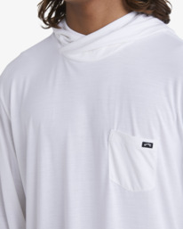 3 Eclipse Hooded Long Sleeve Surf T-Shirt White ABYKT00195 Billabong