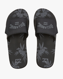 billabong, All Day Impact Print Slide Sandals, BLACK (blk) ALL DAY IMPACT SLIDE ABYL100012