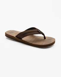 1 All Day Impact Print Slip-On Sandals Brown ABYL100023 Billabong