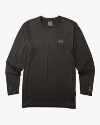 billabong, A/Div Operator Graphene Long Sleeve T-Shirt, BLACK (blk) OPERATOR GRAPHENE TEE LS ABYLW00101