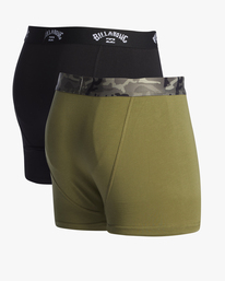 4 2-Pack Core Boxer Briefs Green ABYLW00105 Billabong