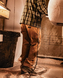 billabong, A/Div Kodiak Organic Workwear Pants, ALMOND (alm) KODIAK WORKWEAR PANT ABYNP00141