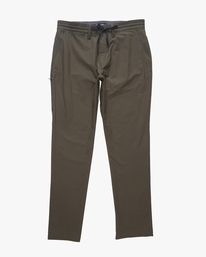 4 A/Div Surftrek Plus Organic Elastic Waist Pants Green ABYNP00147 Billabong