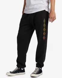 1 Short Sands Wave Washed Sweatpants Black ABYNP00158 Billabong