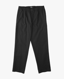 billabong, Larry Beach Elastic Waist Pants, BLACK (blk) LARRY BEACH PANT ABYNP00167