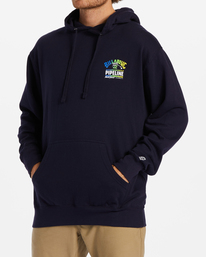 1 Pipeline - Hoodie for Men Blue ABYSF00110 Billabong