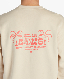4 Short Sands Crew Sweatshirt Beige ABYSF00114 Billabong