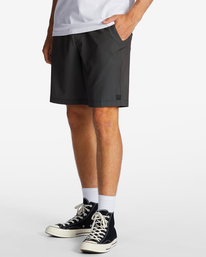 3 Surftrek Trail Technical Elasticized Shorts Black ABYTK03000 Billabong