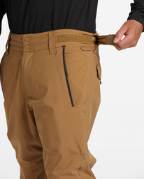 6 A/Div Compass 15K Insulated Snow Pants Brown ABYTP00100 Billabong