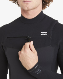 8 302 Revolution Chest Zip Wetsuit Black ABYW100176 Billabong