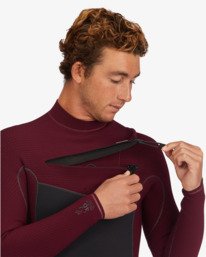 12 3/2mm Revolution - Chest-Zip-Neoprenanzug für Männer Rot ABYW100176 Billabong
