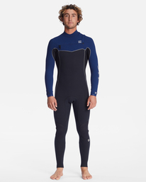 8 3/2mm Revolution - Combinaison de surf zip poitrine pour Homme Bleu ABYW100176 Billabong