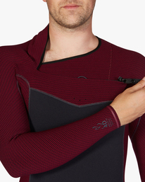 6 4/3mm Revolution - Chest Zip Wetsuit for Men Red ABYW100177 Billabong
