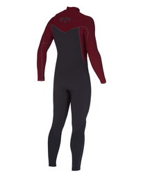 12 4/3mm Revolution - Chest Zip Wetsuit for Men Red ABYW100177 Billabong
