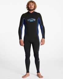 0 3/2 Absolute Back Zip Full Wetsuit Blue ABYW100189 Billabong