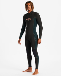 0 3/2 Absolute Back Zip Full Wetsuit Green ABYW100189 Billabong
