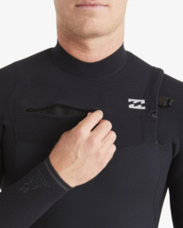 12 3/2mm Furnace Comp - Chest Zip Wetsuit for Men Black ABYW100198 Billabong