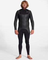 billabong, 3/2mm Absolute OG - Combinaison de surf zip poitrine pour Homme, BLACK (blk) 3/2mm Absolute OG - Chest Zip Wetsuit for Men ABYW100214