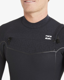 3 3/2mm Furnace Natural Chest Zip Wetsuit Black ABYW100226 Billabong