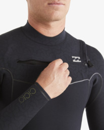 4 3/2mm Furnace Natural Chest Zip Wetsuit Black ABYW100226 Billabong