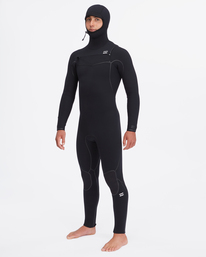 0 5/4 Furnace Chest Zip Hooded Full Wetsuit Black ABYW200102 Billabong