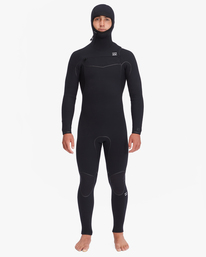 1 5/4 Furnace Chest Zip Hooded Full Wetsuit Black ABYW200102 Billabong