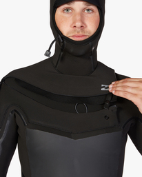 10 5/4 Absolute Plus Chest Zip Hooded Full Wetsuit Black ABYW200111 Billabong