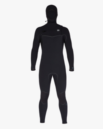 6 6/5 Furnace Chest Zip Hooded Full Wetsuit Black ABYW200115 Billabong