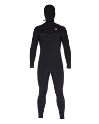 1 6/5 Furnace Chest Zip Hooded Full Wetsuit Black ABYW200115 Billabong