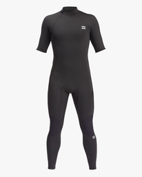 2 2/2 Absolute Back Zip Short Sleeve Full Wetsuit Black ABYW300104 Billabong