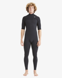 5 202 Revolution Chest Zip Wetsuit Black ABYW300108 Billabong