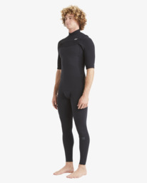 4 202 Revolution Chest Zip Wetsuit Black ABYW300108 Billabong