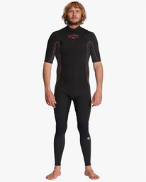 billabong, 2/2 Absolute Chest Zip Full Wetsuit, BLACK/GREY (bgy) 2/2mm Absolute - Chest Zip Wetsuit for Men ABYW300109