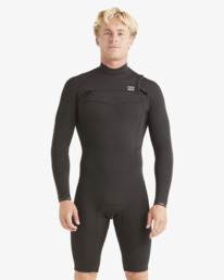 6 2/2mm Absolute - Springsuit de manga larga con cremallera en el pecho para Hombre Negro ABYW400118 Billabong