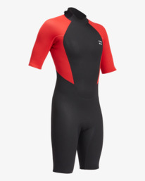 2 2/2mm Intruder - Traje de Surf de Primavera con Manga Corta y Cremallera en la Espalda para Hombre Rojo ABYW500116 Billabong