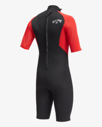 4 2/2mm Intruder - Traje de Surf de Primavera con Manga Corta y Cremallera en la Espalda para Hombre Rojo ABYW500116 Billabong