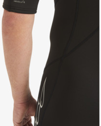 7 2/2mm Absolute Short Sleeve Back Zip Springsuit Black ABYW500117 Billabong