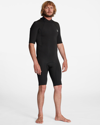 2 2/2mm Absolute Short Sleeve Back Zip Springsuit Black ABYW500117 Billabong