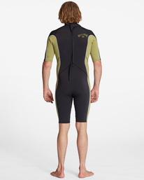 1 2/2mm Absolute - Kurzärmliger Back-Zip-Springsuit für Männer Grün ABYW500117 Billabong