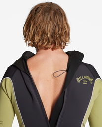 6 2/2mm Absolute - Kurzärmliger Back-Zip-Springsuit für Männer Grün ABYW500117 Billabong