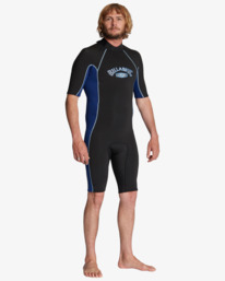 4 2/2mm Absolute - Kurzärmliger Back-Zip-Springsuit für Männer Blau ABYW500117 Billabong