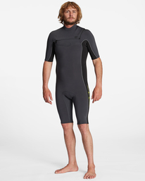 1 2/2mm Absolute - Short Sleeve Chest Zip Springsuit for Men  ABYW500118 Billabong