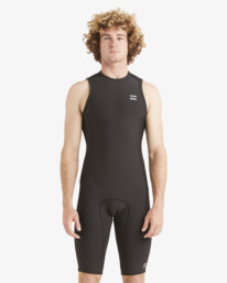 billabong, 2/2 Absolute Sleeveless Short John Spring Suit, BLACK (blk) 2/2mm Absolute - Short John Springsuit for Men ABYW600102