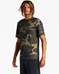 1 Arch Mesh Loose Fit UPF 50+ Short Sleeve Surf Tee Green ABYWR00100 Billabong