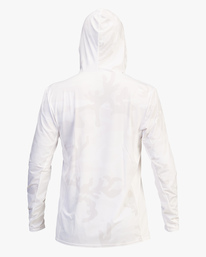 billabong, Arch Mesh Hooded UPF 50+ Long Sleeve Rashguard, WHITE CAMO (wcm) ARCH MESH L/S HOODY ABYWR00102