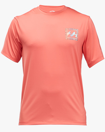 0 Crayon Wave Loose Fit UPF 50+ Short Sleeve Surf Tee Orange ABYWR00129 Billabong