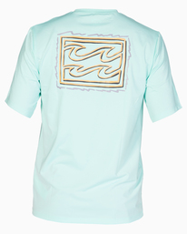 1 Crayon Wave Loose Fit UPF 50+ Short Sleeve Surf Tee Blue ABYWR00129 Billabong