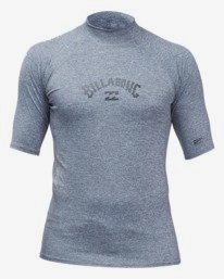 1 Arch Wave Performance Fit UPF 50+ Short Sleeve Rashguard Grey ABYWR00141 Billabong