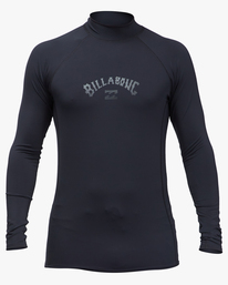 0 Arch Wave Performance Fit UPF 50+ Long Sleeve Rashguard Black ABYWR00144 Billabong