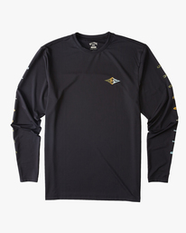 0 Unity Loose Fit UPF 50+ Long Sleeve Surf Tee Black ABYWR00162 Billabong